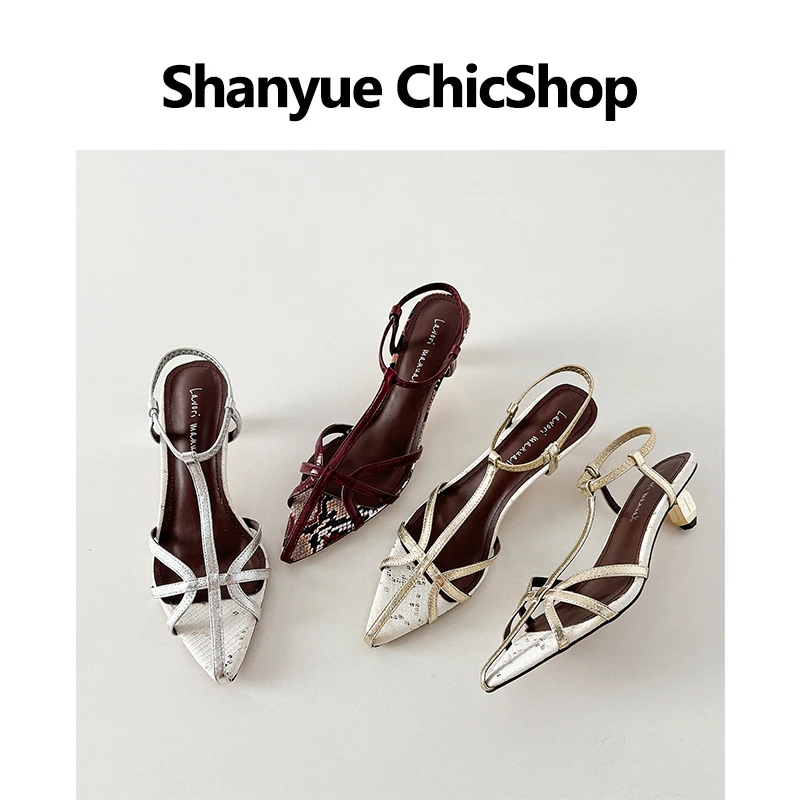 【SHANYUE】 -跟高5.5cm 夏季新款系带凉鞋时髦好穿显脚小气质百搭~