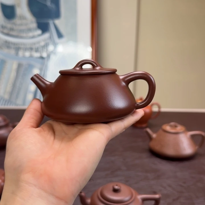 *****茶壶紫砂石瓢全手