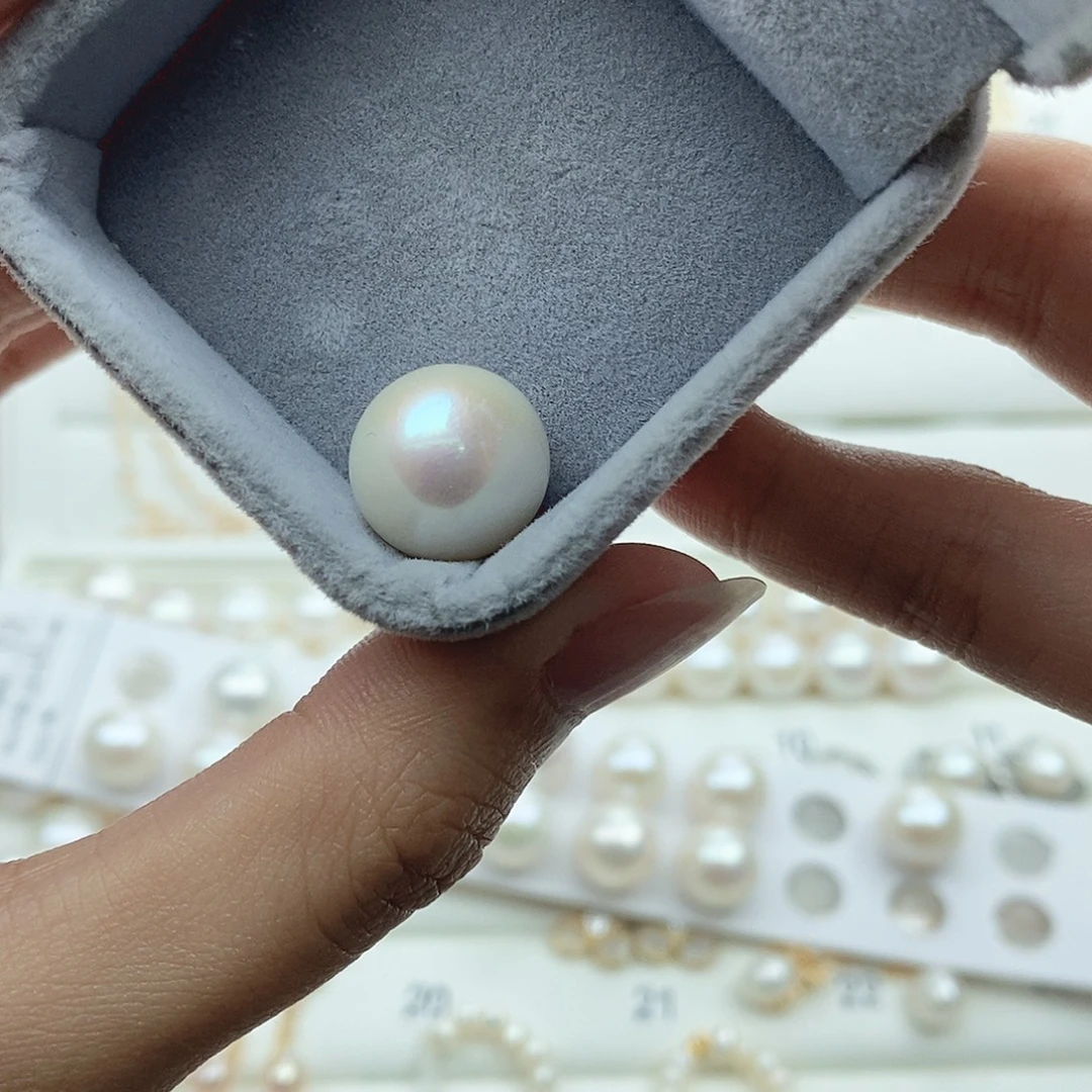 闫***李裸珠打孔不退不换拍四发一拍一随便发未镶嵌淡水珍珠