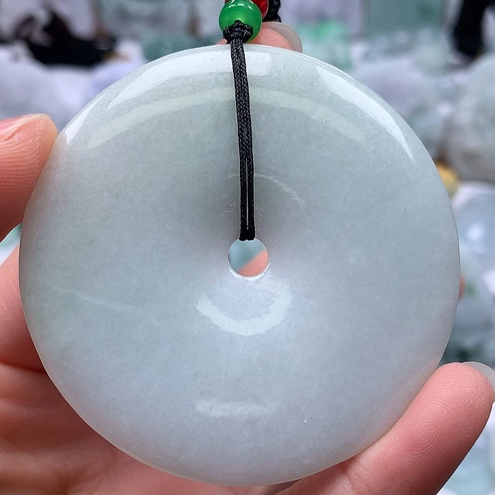 翡翠未镶嵌颈饰大平安扣福利