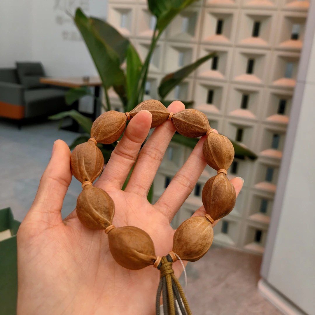 梅林铁核20 30原皮三花橄榄核素串 白霜红肉