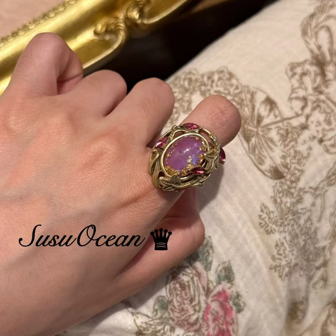 铜合金仿水晶戒指 【1355】经典收藏