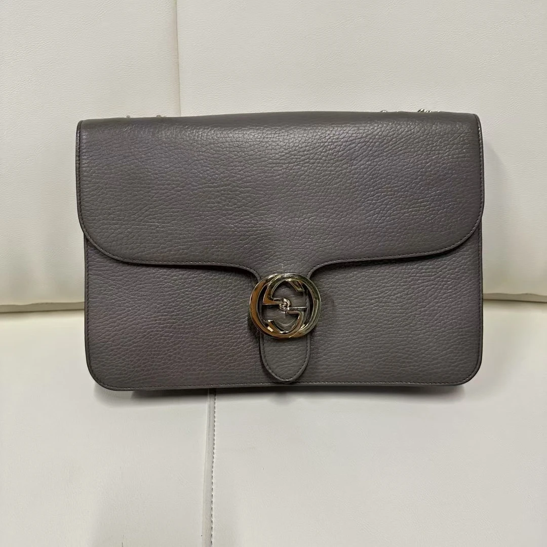 95新 GUCCI/古驰 风琴单肩包/非真假不退补不换