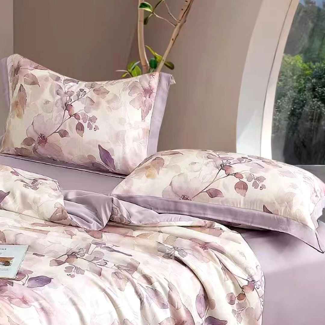 民光长绒棉印花枕套床品高档床品家用宿舍用