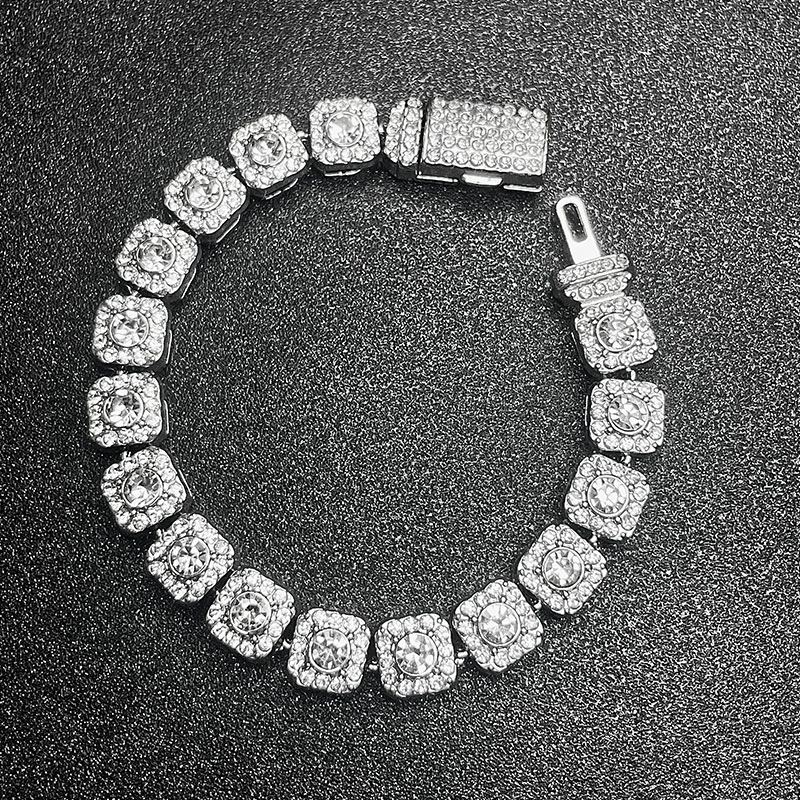 钛钢锆石手链 逆爱池聘田栩宁同款方糖手链luxta男女时尚潮流嘻哈