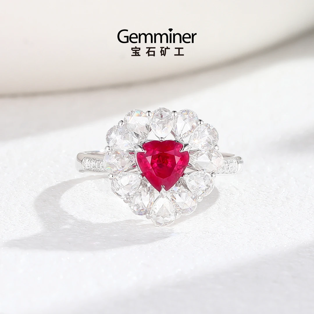 宝石矿工 18K红宝石戒指