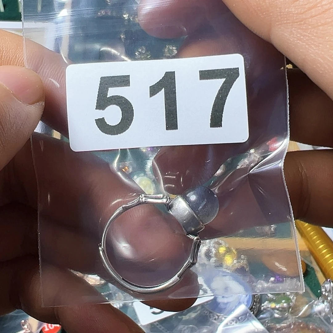 月光石戒指银S925镶嵌?****?