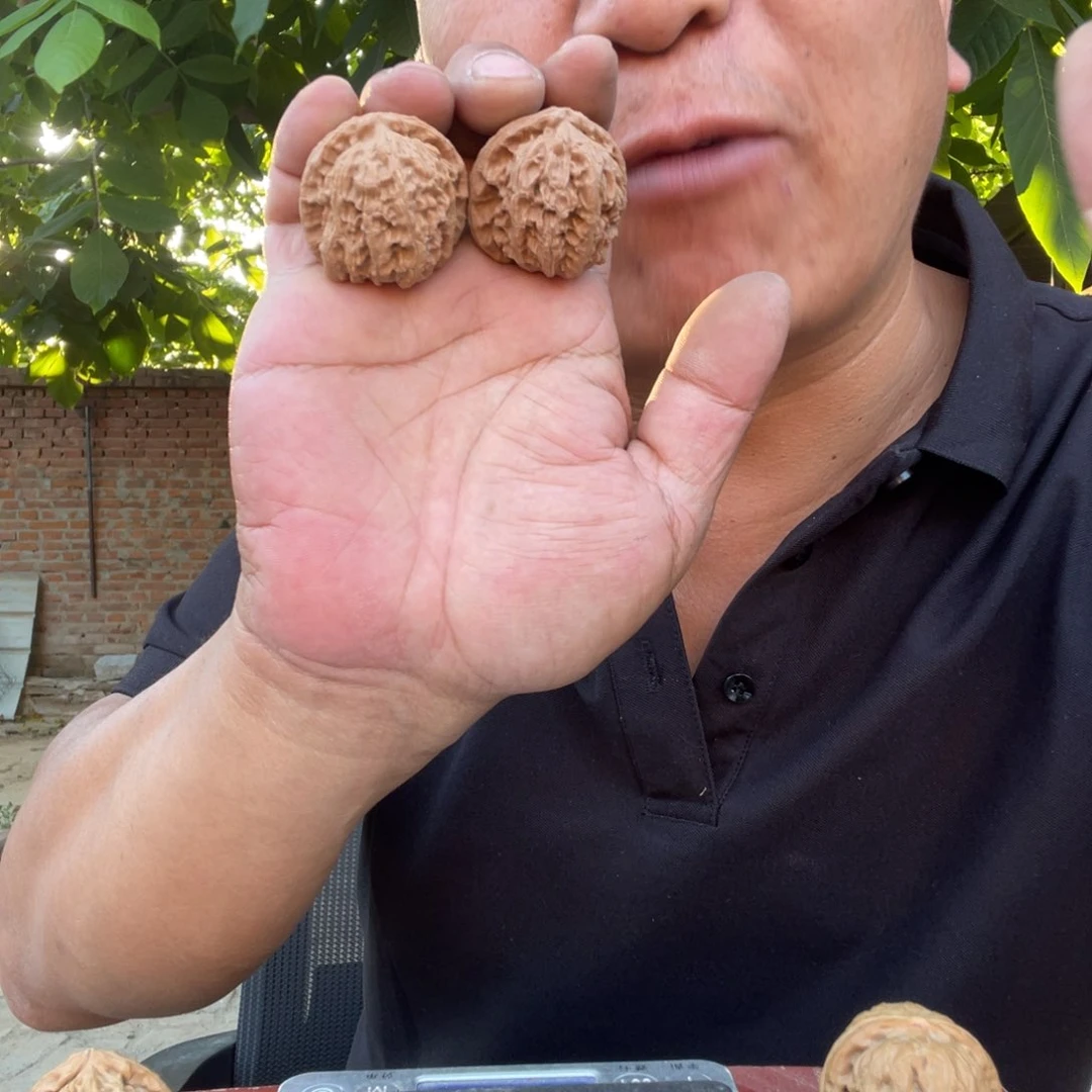 文玩核桃吊坠白狮子36