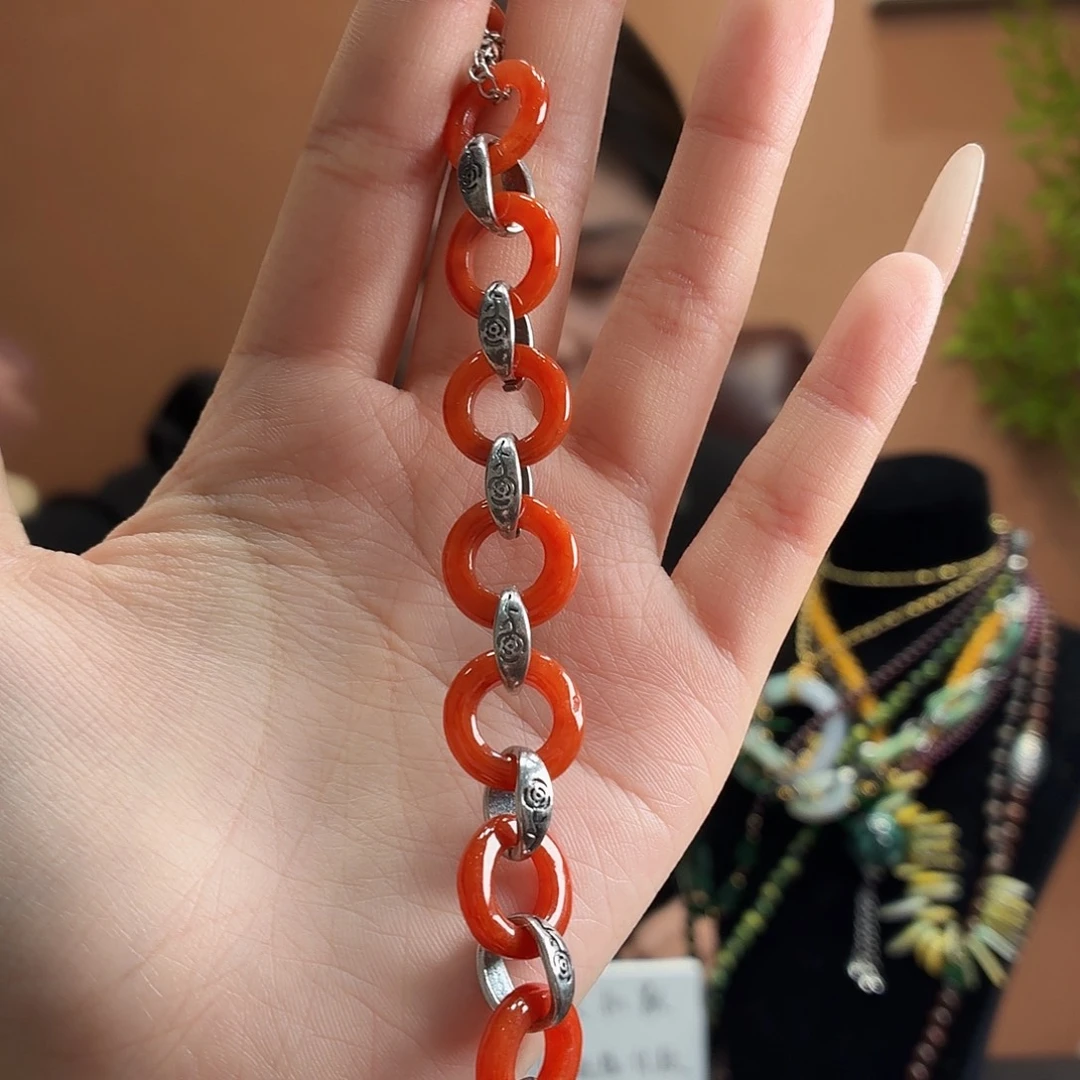 翡翠未镶嵌耳饰手链