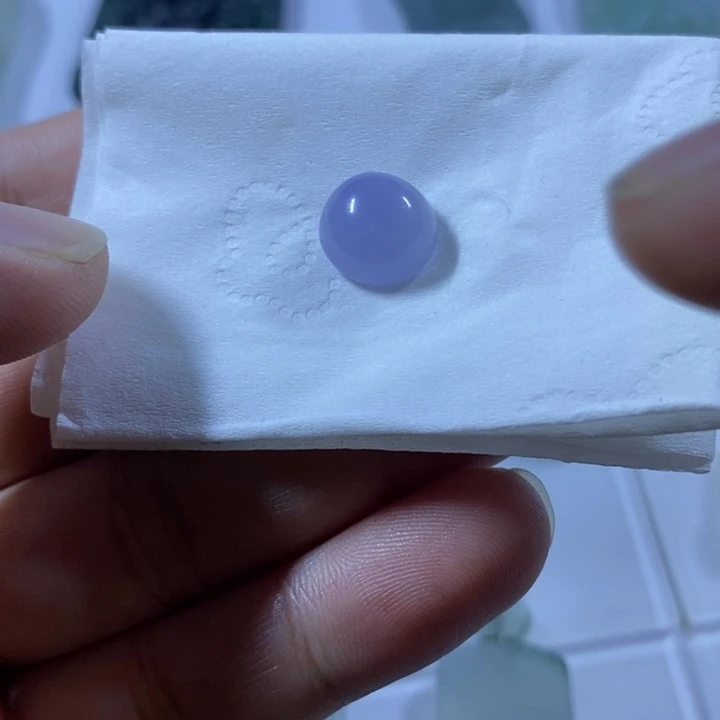定制翡翠未镶嵌紫罗兰蛋面