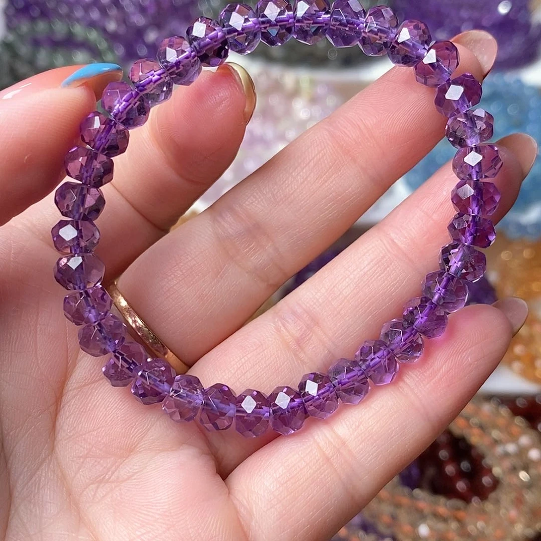 未镶嵌手链紫晶13.3