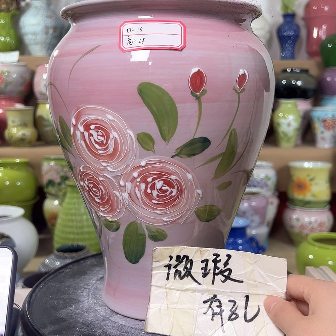景德镇陶瓷花盆花器瑕222