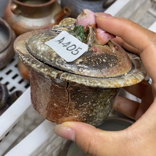 柴烧裸烧纯手工制作瑕疵瑕疵