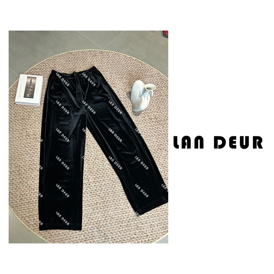 JIUJIU【街尾杂货店】通勤百搭简约抽绳休闲裤女