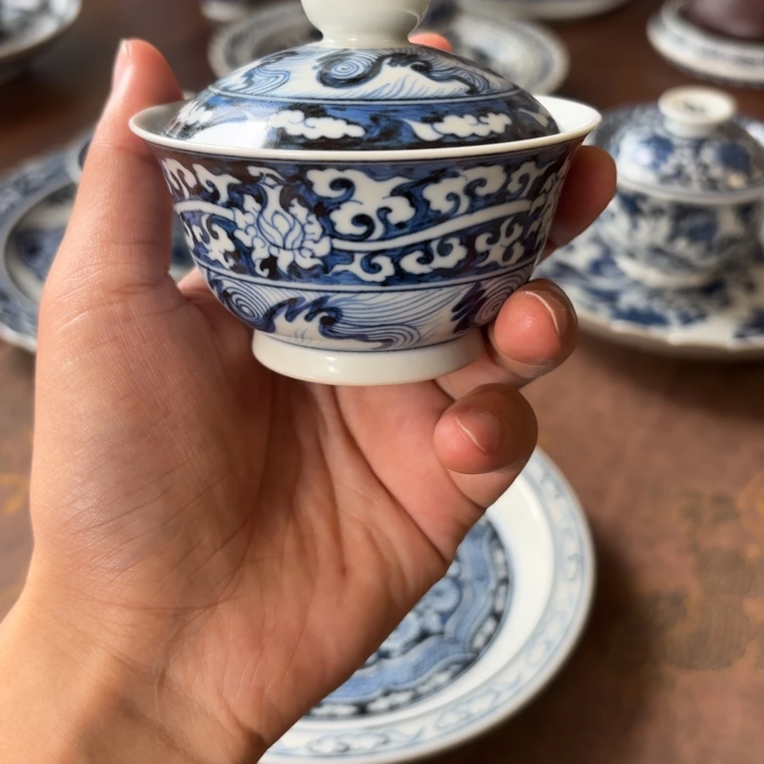 摆件景德镇手绘茶器微瑕