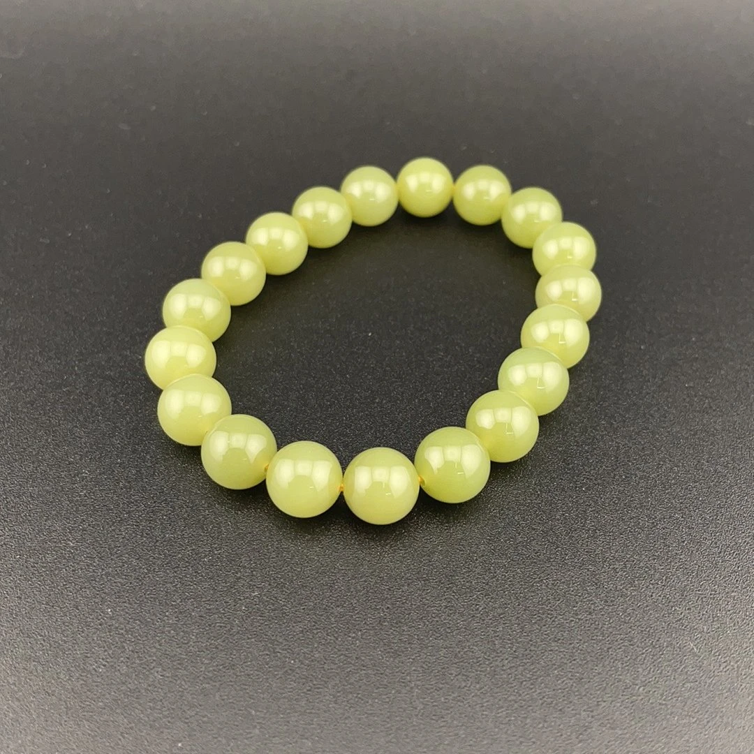 BY0724FWM标025 北玉精选 和田玉手串