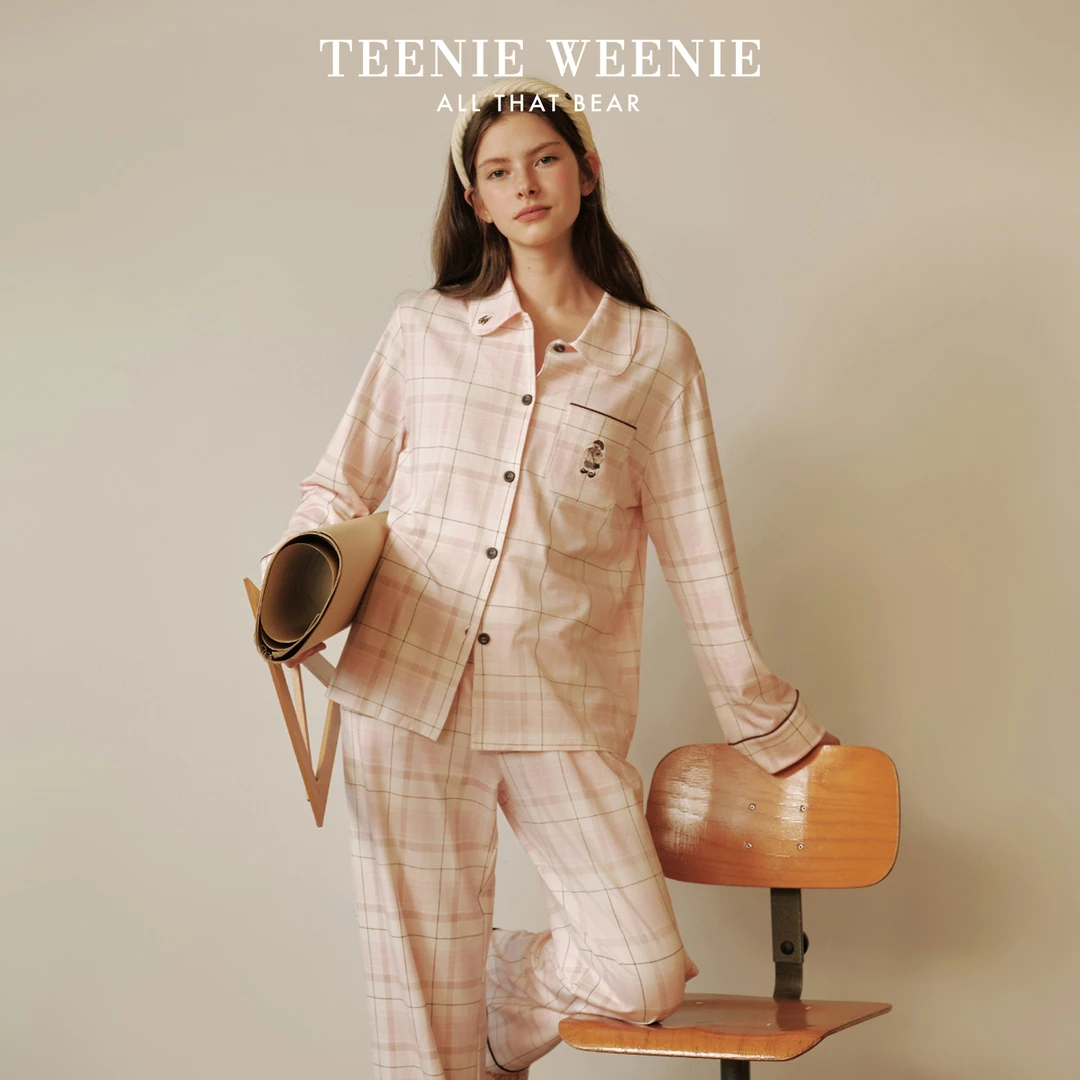 Teenie Weenie绒冬格调小熊秋季家居服套装