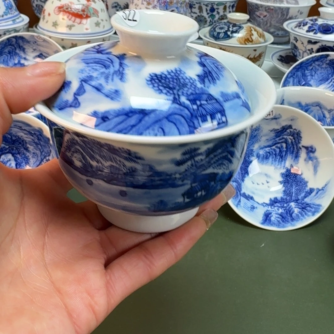 景德镇手绘主人杯景德手工手绘柴窑雯雯322