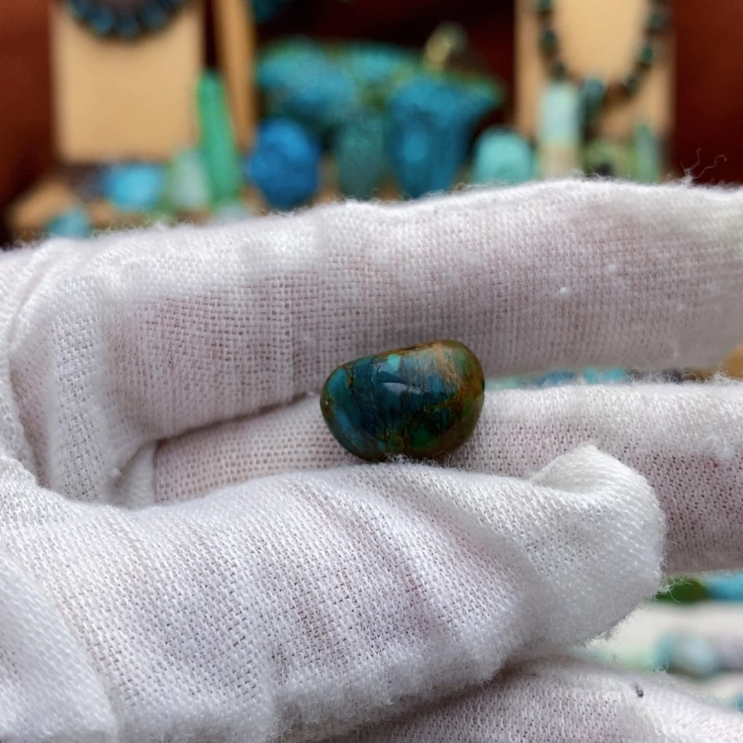 定制绿松石三彩网花