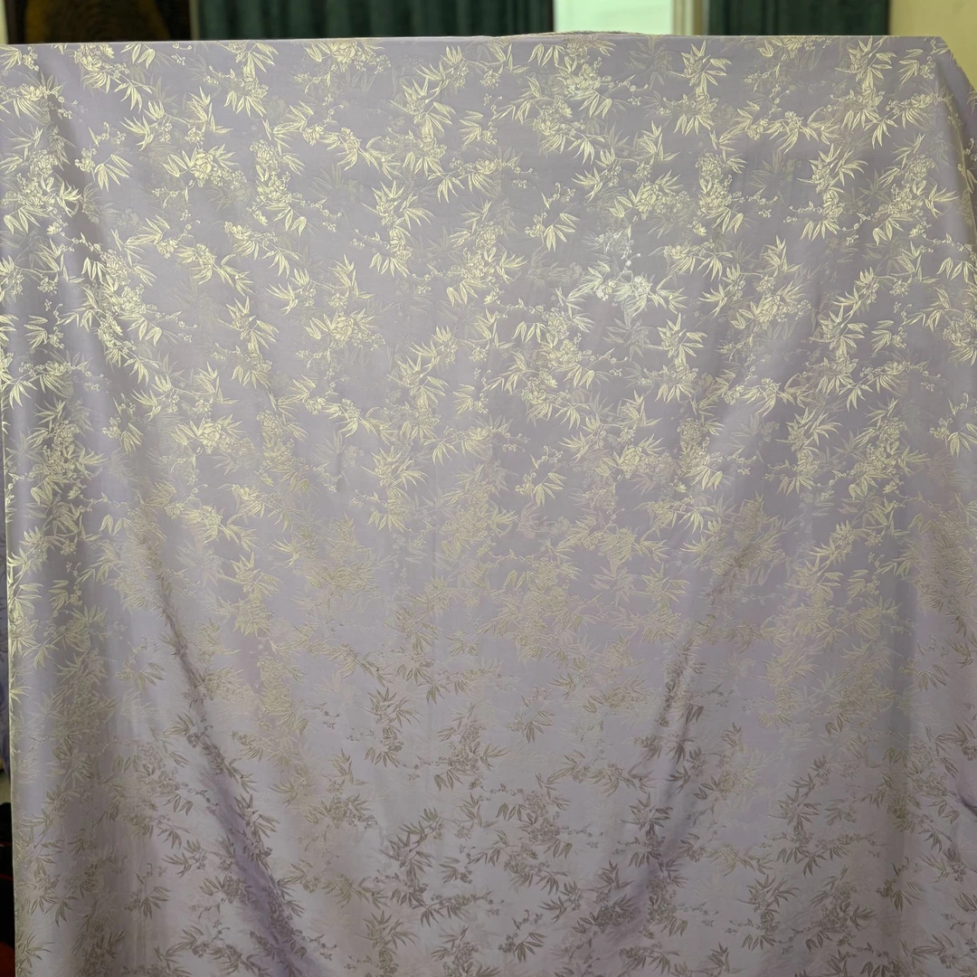 【D90-43 玉珠】140*140云锦香云重磅高定国风提花素雅高端百搭丝巾