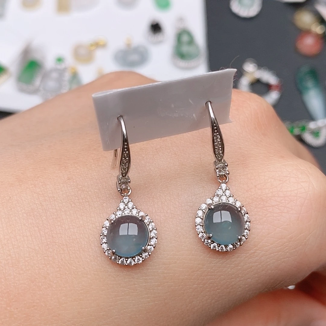 翡翠银S925镶嵌颈饰