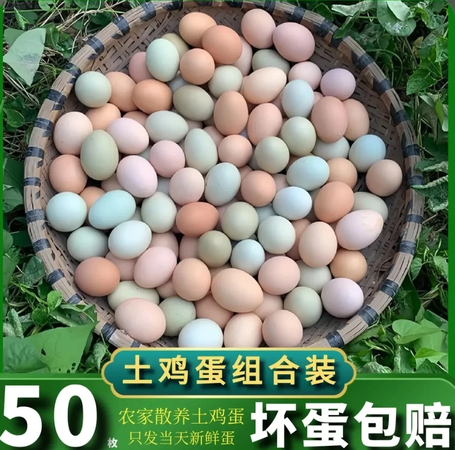 【买30枚土鸡蛋送20枚绿壳乌鸡蛋】林园散养现捡现发精品蛋x