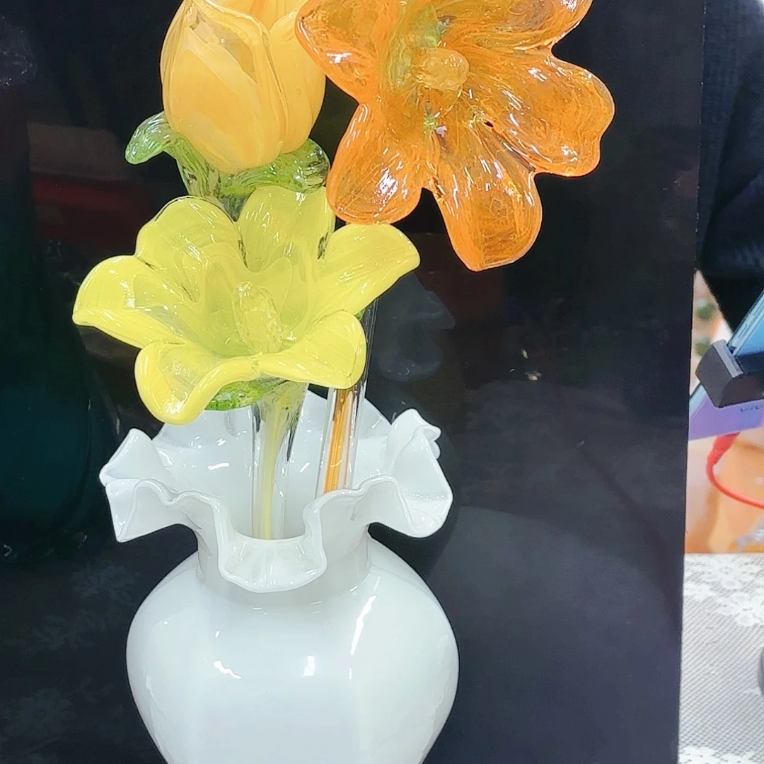 福利不退不换琉璃花瓶艺术品