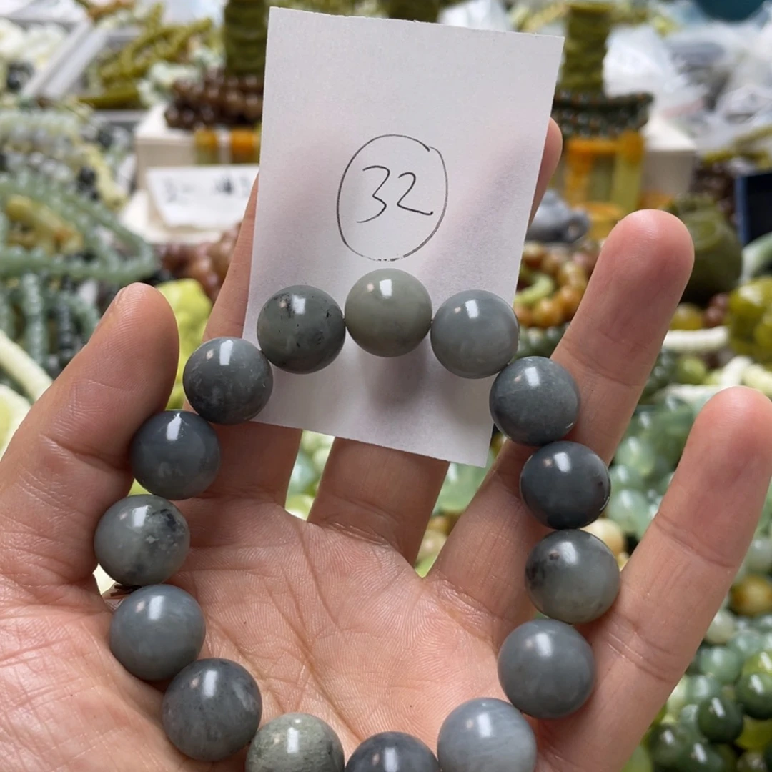 蛇纹石玉手链未镶嵌