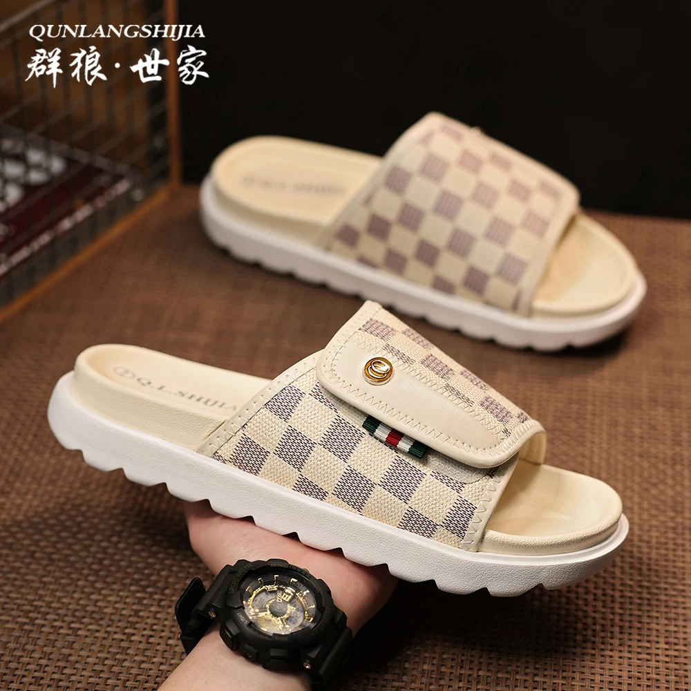 群狼·世家拖鞋男士外穿高端2025新款夏季防滑耐磨沙滩户外凉拖男