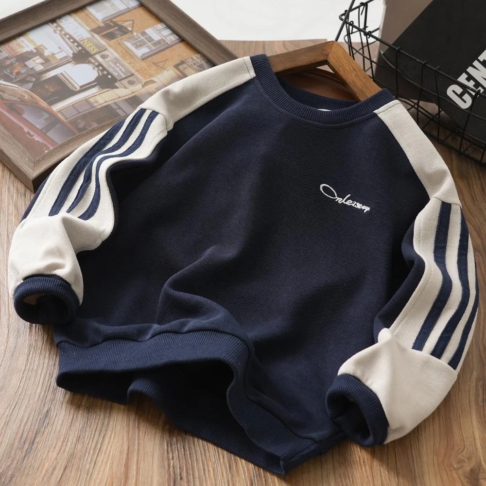 【福利清仓】T334中大童春秋卫衣拼色