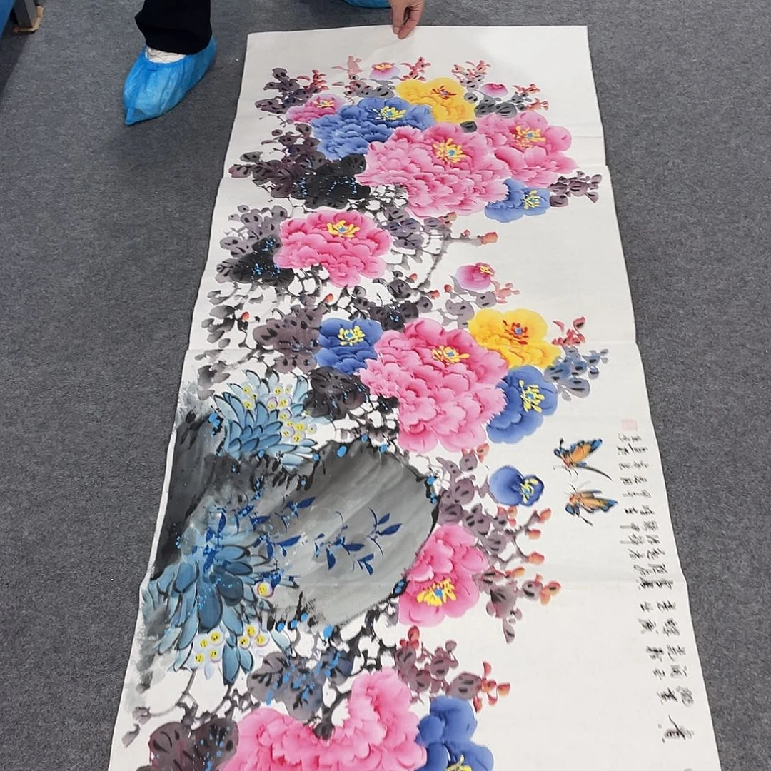 国画今天上午国画作品展示