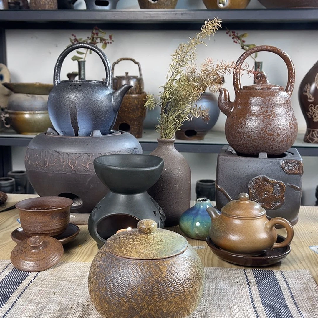 紫砂粗陶实用砂锅