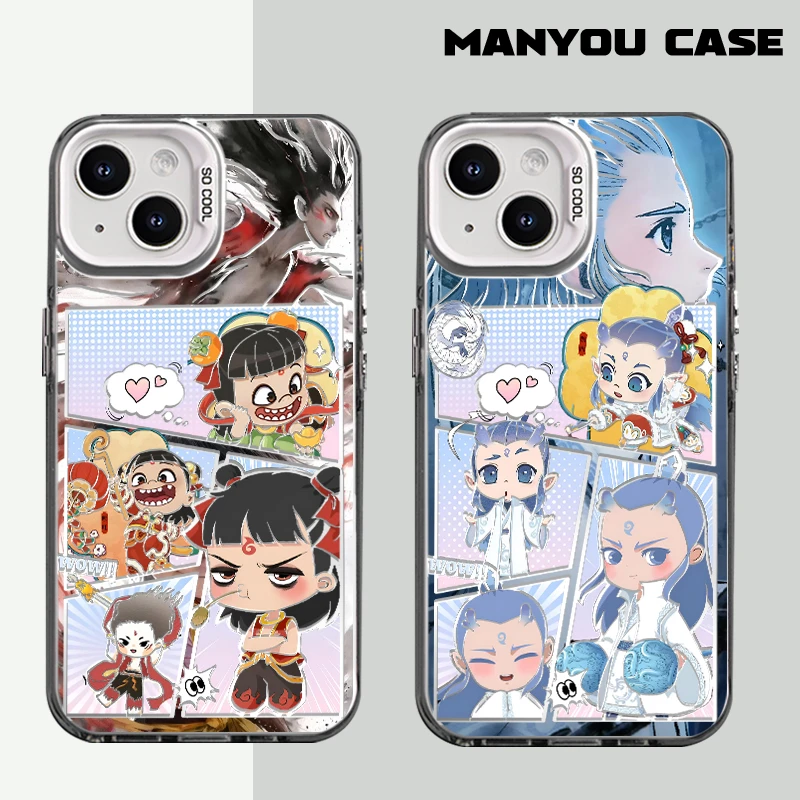 哪吒敖丙适用于动漫苹果16华为一加oppo小米手机防摔壳Paoive