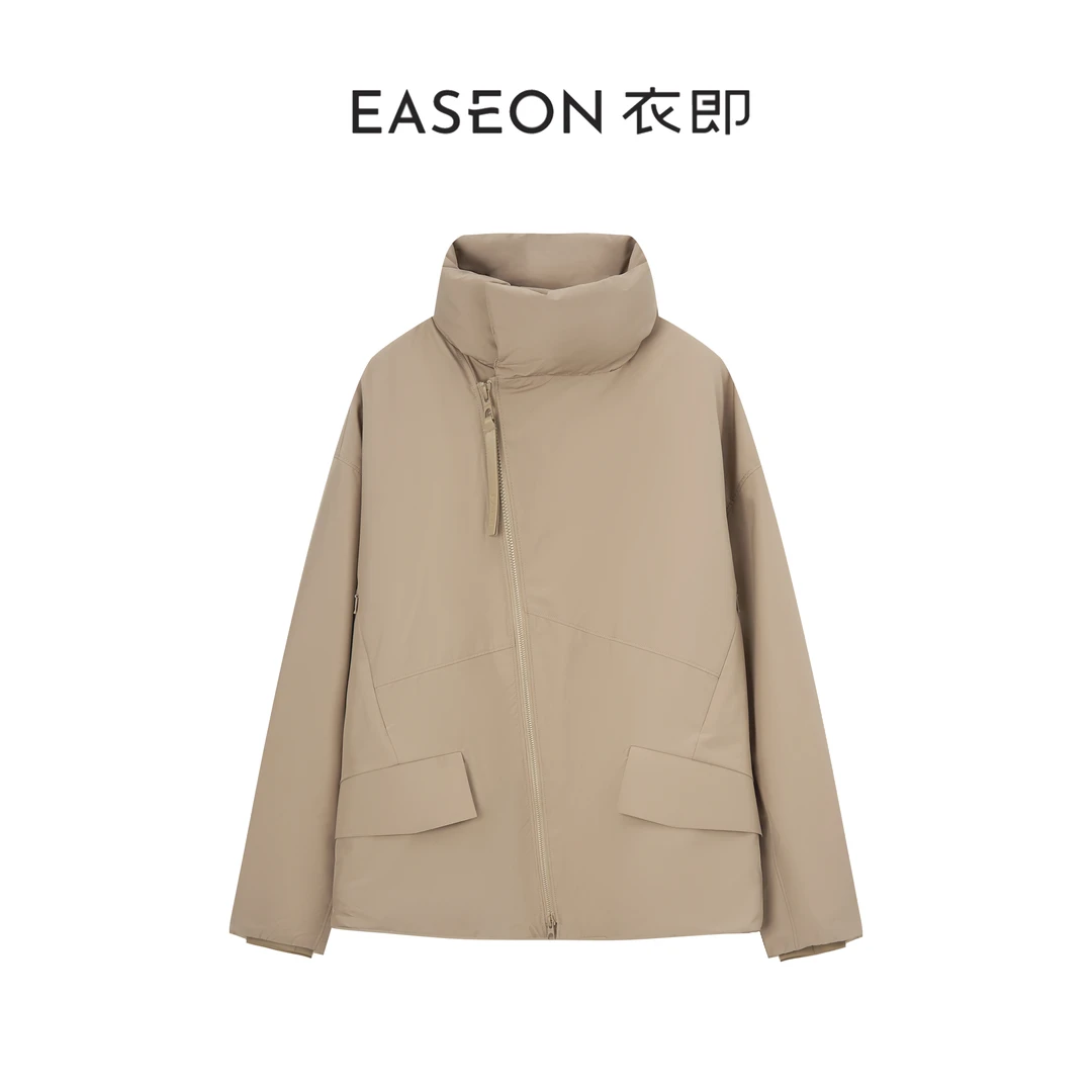 衣即「口袋面包服 」立领鹅绒服秋冬厚款简约保暖外套女YP5AYR6659