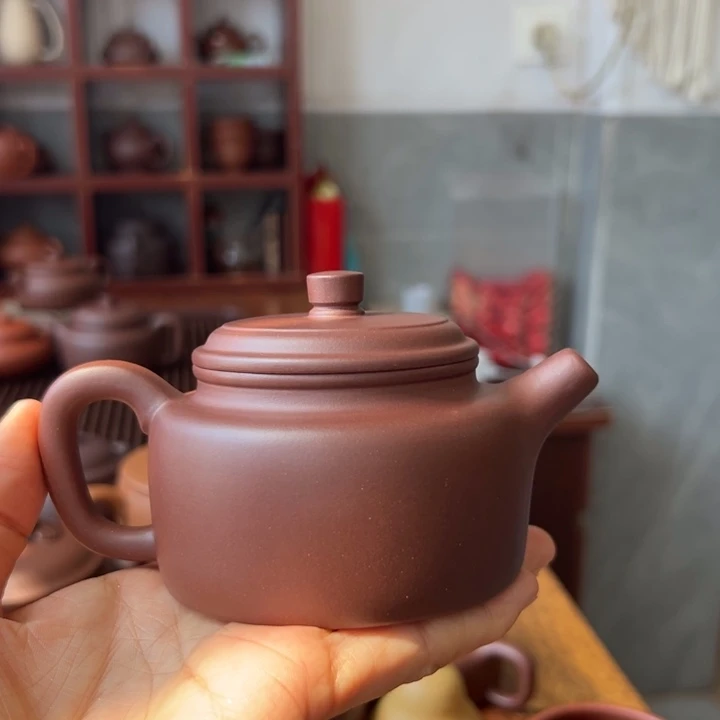 茶壶紫砂紫泥德中200cc