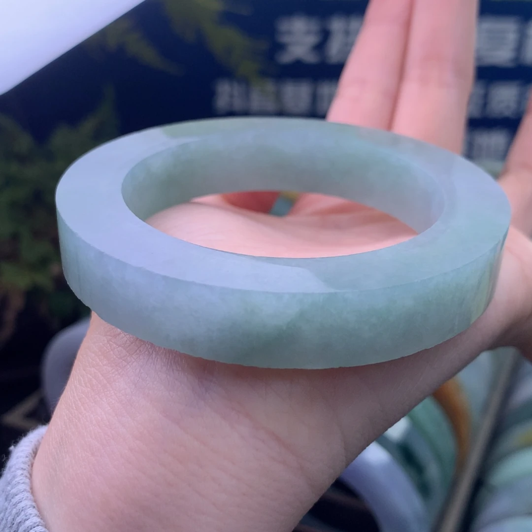 定制翡翠未镶嵌手镯定制不退不换