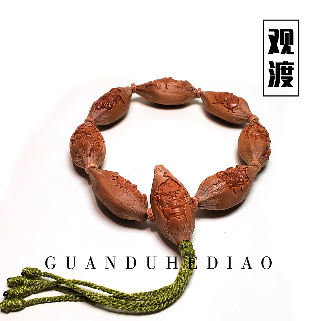 GUANDU-观渡 「八大冥王」梅林大榄  果王料  橄榄核手持