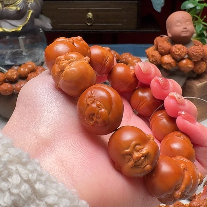 橄榄核手串/手链笑佛