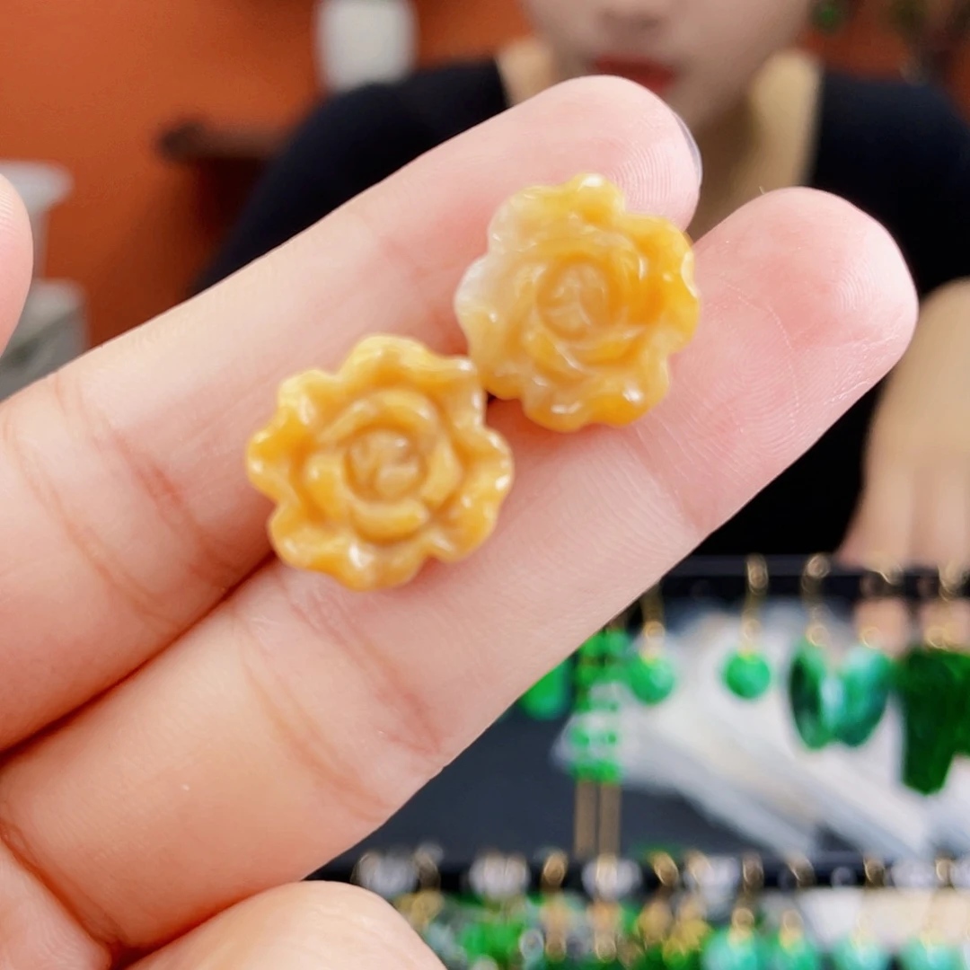 未镶嵌翡翠耳饰饰品