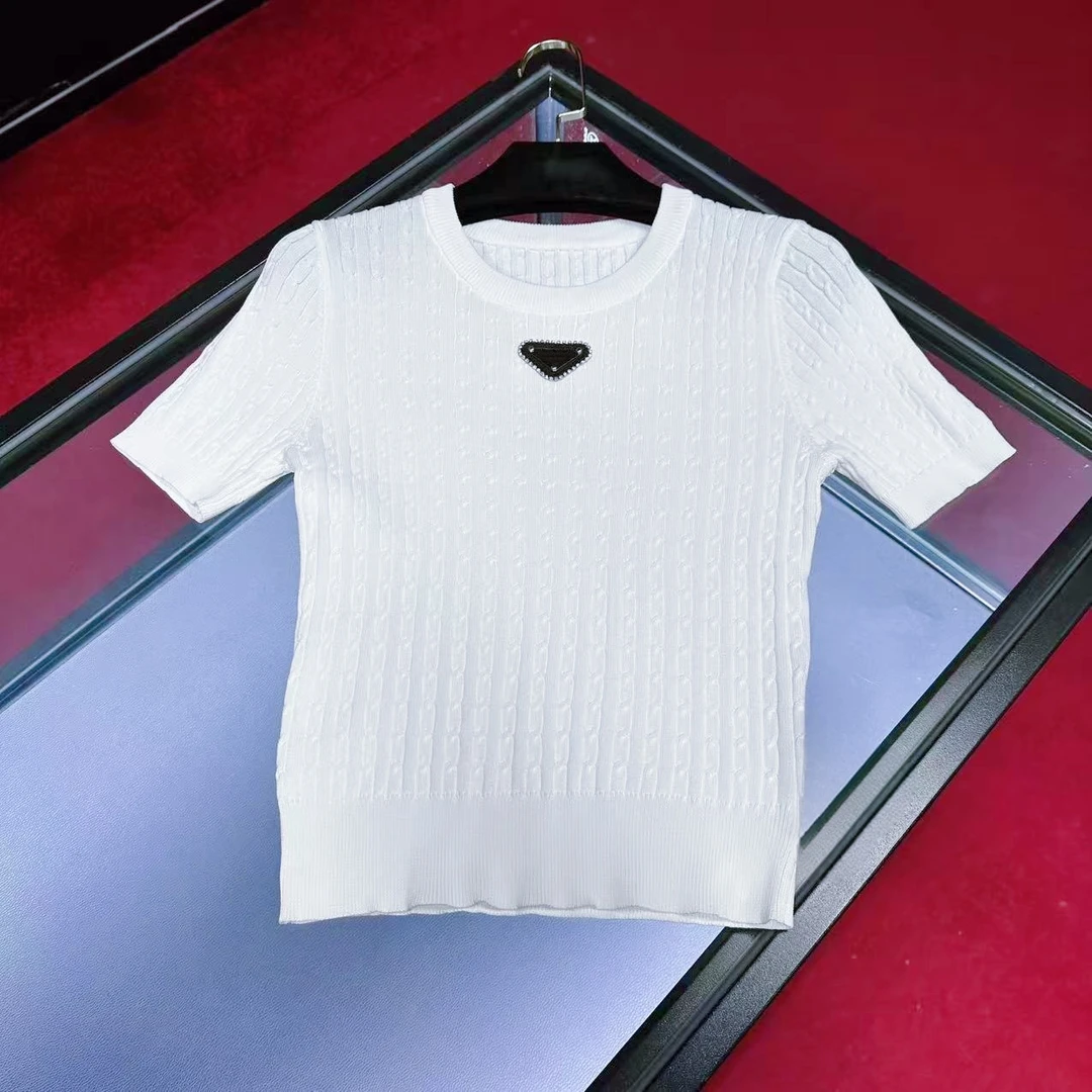 E589春夏T恤常规商务休闲短袖修身型秋冬百搭时尚圆领夏季白色