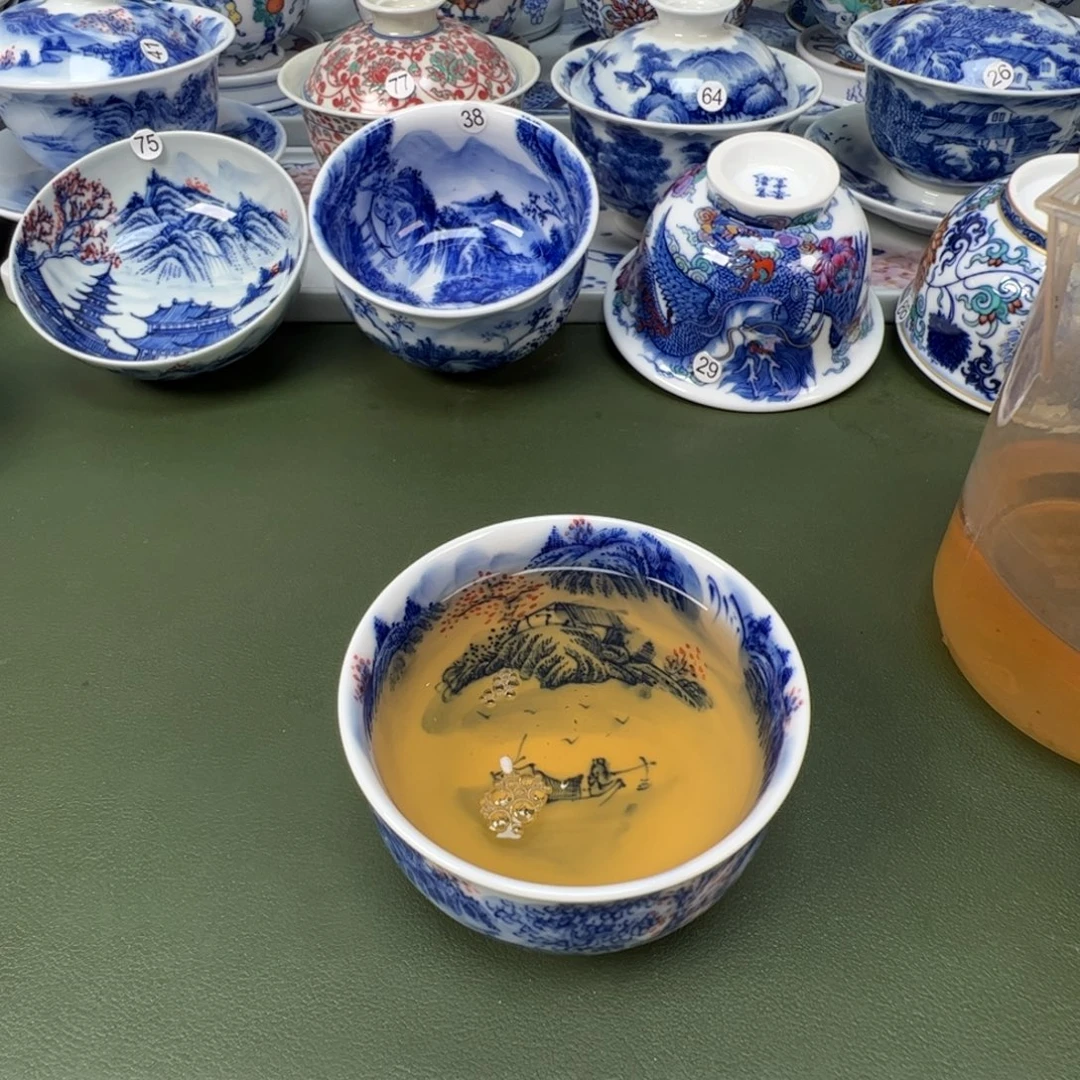 陶瓷景德镇纯手工纯手绘茶具木木79