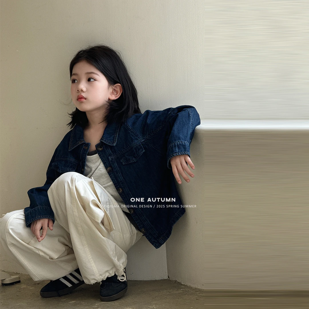 现货「壹秋.ONE AUTUMN」【牛仔计划】母女牛仔外套女童春【QA241454】