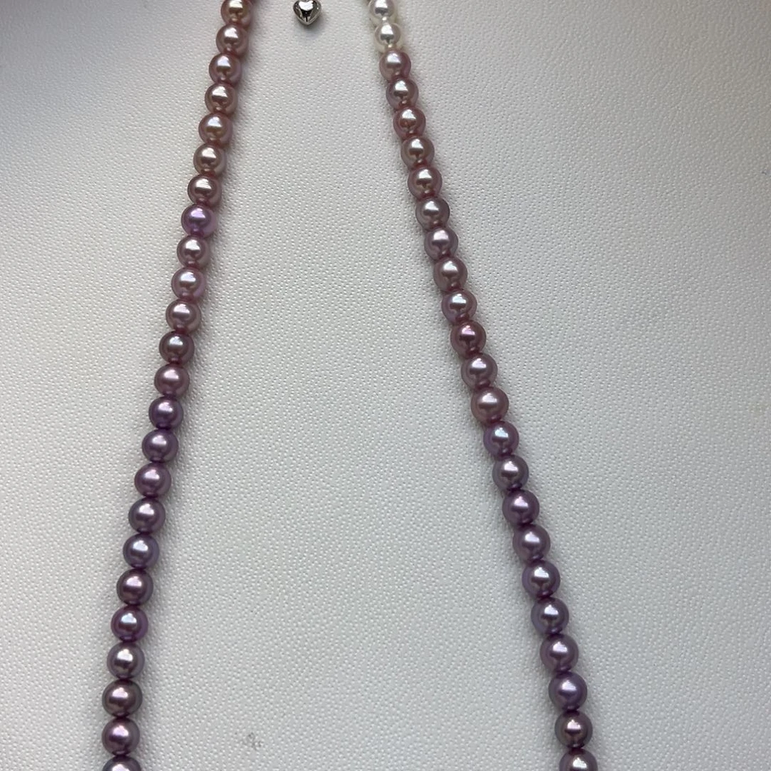 银S925镶嵌淡水珍珠颈饰