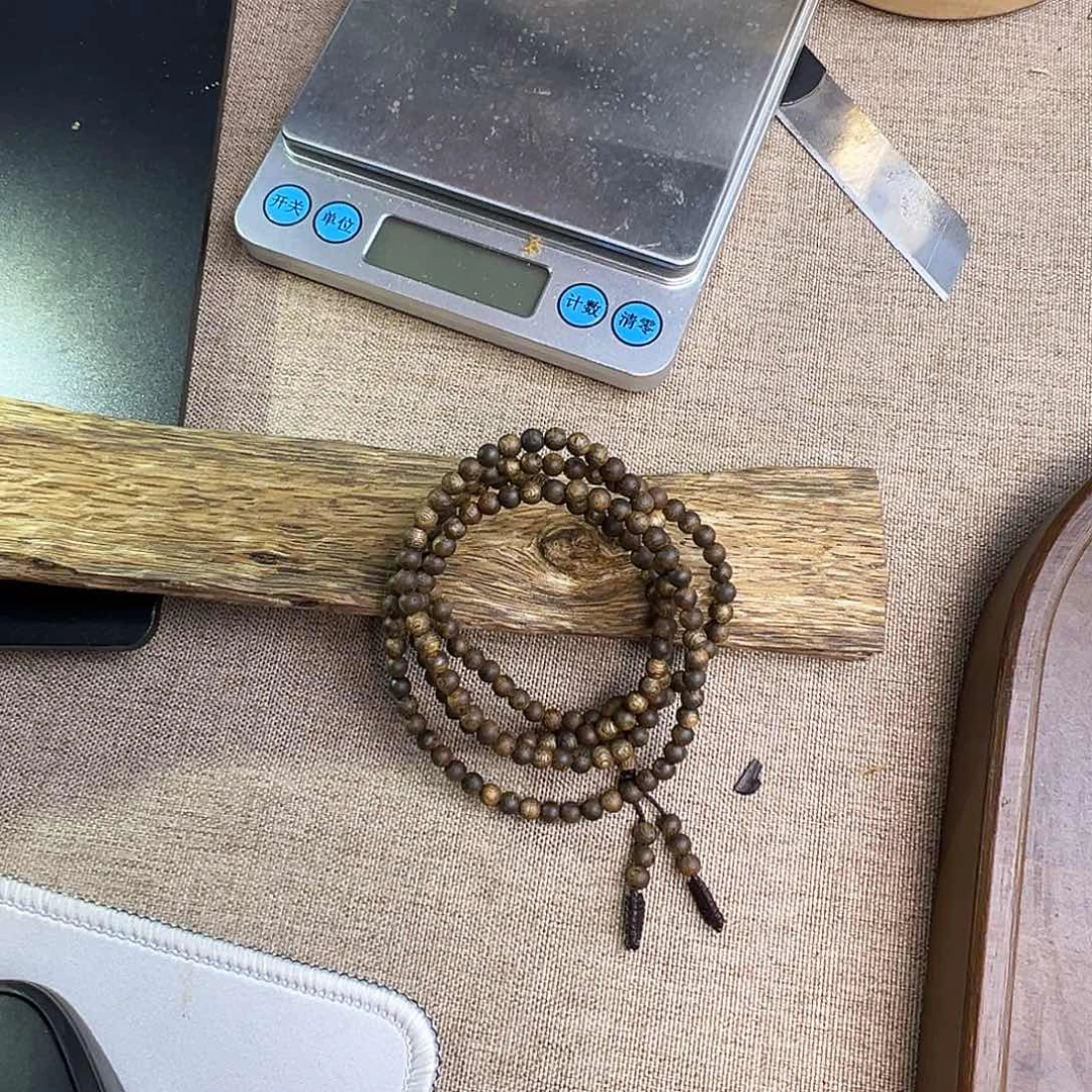 沉香沉香碎屑圆珠04多圈多样性发其一