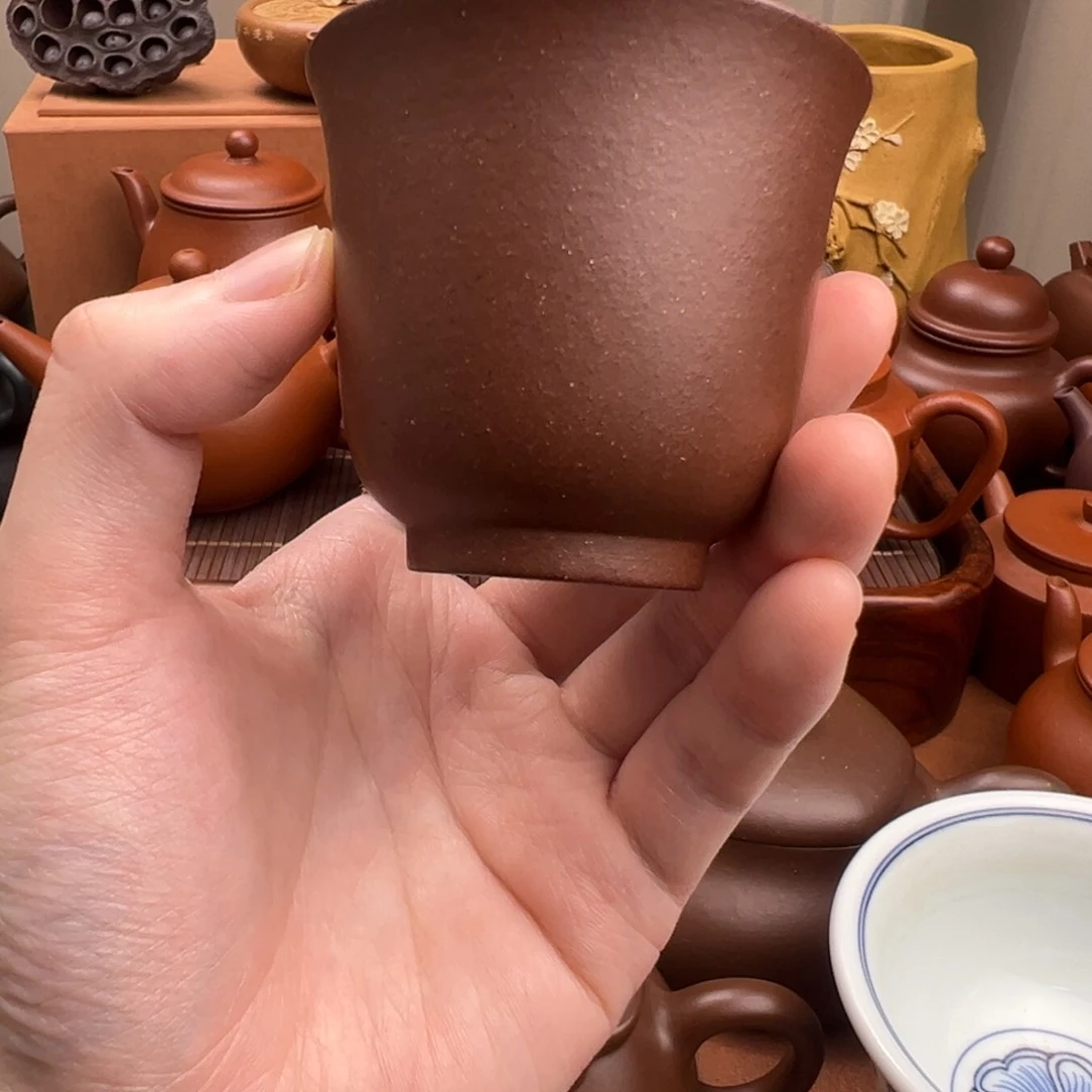 茶壶紫砂铃铛杯 紫泥 100cc