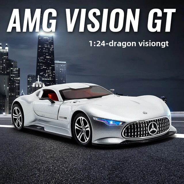 合金人造1:24大本Amg Vision Gt合金跑车模型装饰玩具汽车模型