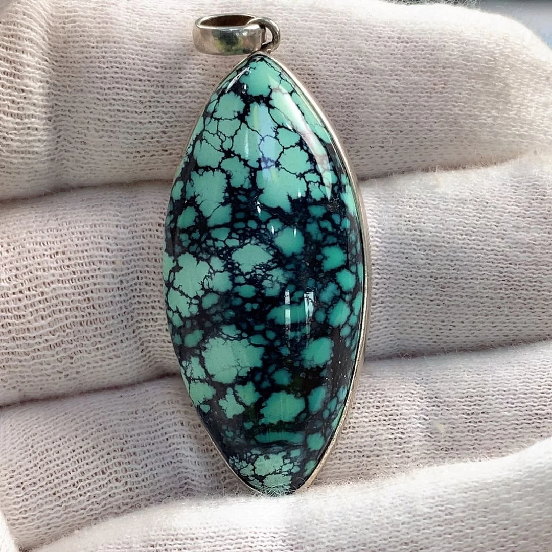 绿松石银S925镶嵌配饰