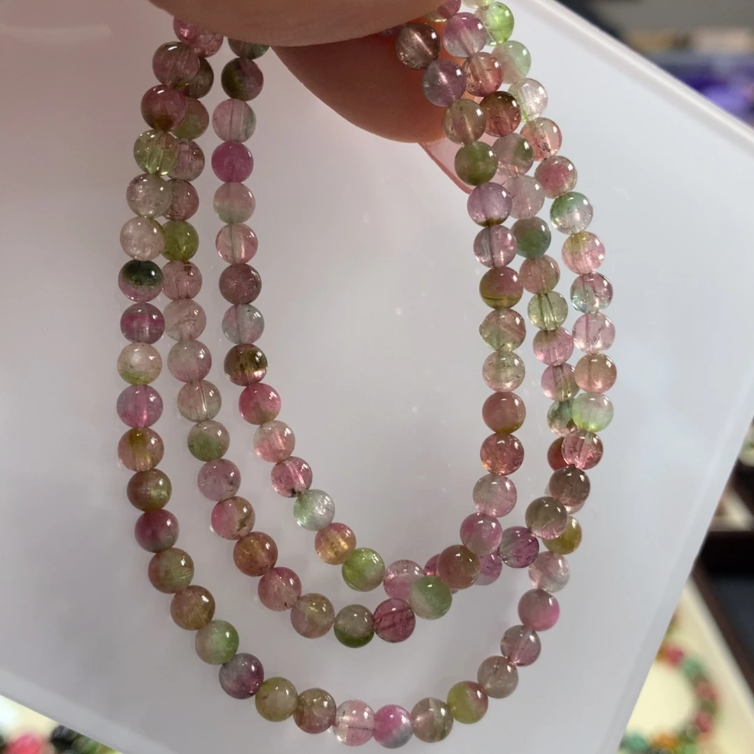 碧玺手链未镶嵌4.6毫米左右