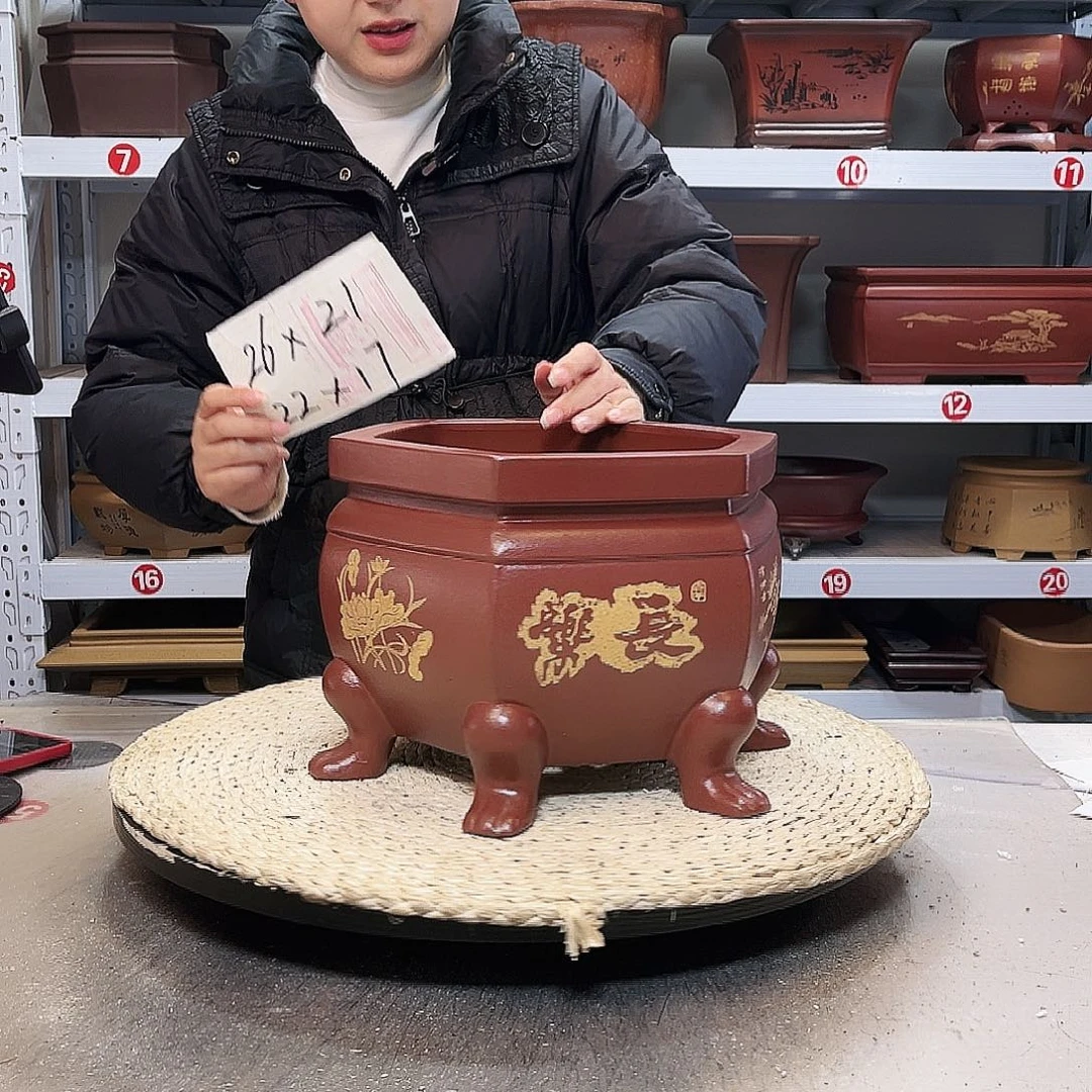 紫砂花盆紫砂花盆