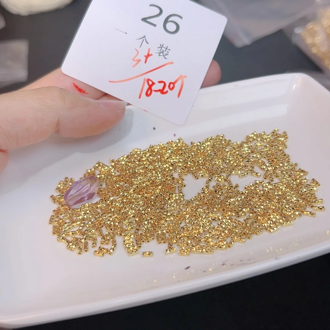 紫晶珠宝半成品银S925镀金镶嵌26